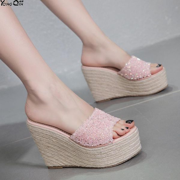 summer fashion rhinestone thick heel wild sandals women open toe high women's shoes, Black
summer fashion rhinestone thick heel wild sandals women open toe high women's shoes, Black