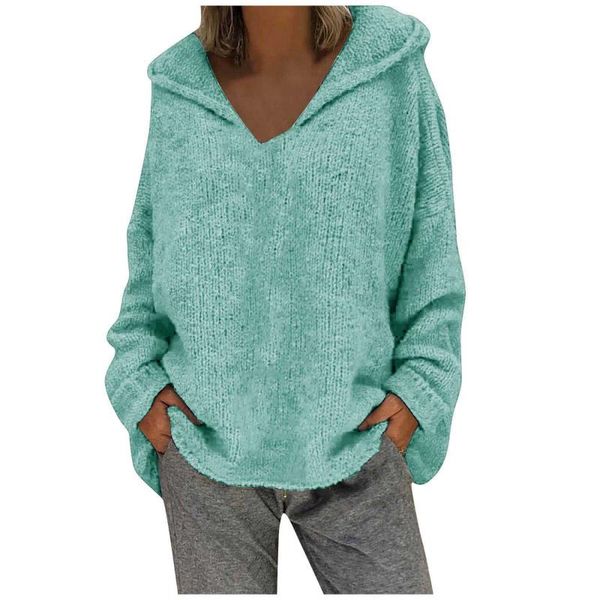 sweaters for women fashion loose large size pullover ladies solid color hood long sleeves sweater knitted pullovers women's, White;black
sweaters for women fashion loose large size pullover ladies solid color hood long sleeves sweater knitted pullovers women's, White;black