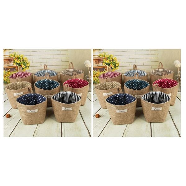 clothing & wardrobe storage 2x cotton linen art flower pot small sack hanging jute dot basket bag(blue stripes&red point)
clothing & wardrobe storage 2x cotton linen art flower pot small sack hanging jute dot basket bag(blue stripes&red point)