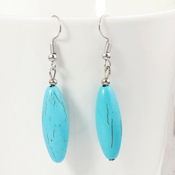 dangle & chandelier simple turquoise stone drop earrings for women vintage spindle mujer jewelry oorbellen pendientes gifts, Silver
dangle & chandelier simple turquoise stone drop earrings for women vintage spindle mujer jewelry oorbellen pendientes gifts, Silver
