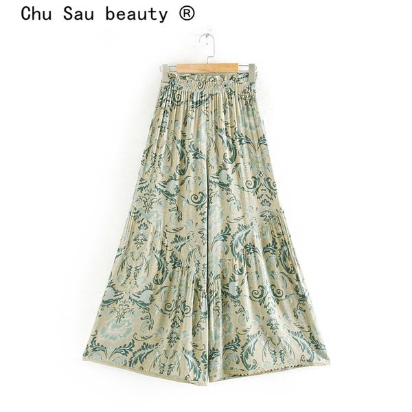 chu sau beauty fashion boho style floral print wide leg pant women holiday chic elastic waist lace long trousers female 210508, Black;white
chu sau beauty fashion boho style floral print wide leg pant women holiday chic elastic waist lace long trousers female 210508, Black;white