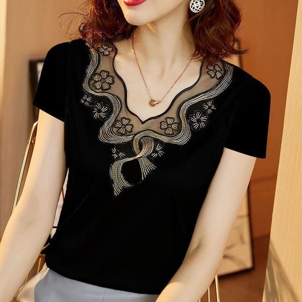 women's t-shirt woman 4xl 2021 summer diamonds lace tshirt women rhinestone lady t shirt camisetas mujer womens t-shirts black fashion, White
women's t-shirt woman 4xl 2021 summer diamonds lace tshirt women rhinestone lady t shirt camisetas mujer womens t-shirts black fashion, White