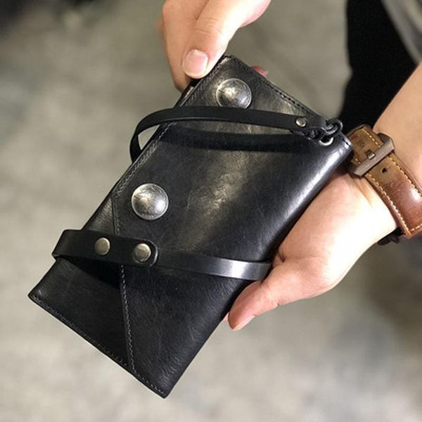 wallets retro multi-card wallet men's long card holder youth ultra-thin soft leather clip handmade personalized chain, Red;black
wallets retro multi-card wallet men's long card holder youth ultra-thin soft leather clip handmade personalized chain, Red;black