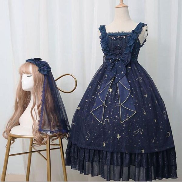 casual dresses japanese sweet lolita dress vintage lace bowknot embroidery high waist victorian kawaii girl gothic jsk loli cos, Black;gray
casual dresses japanese sweet lolita dress vintage lace bowknot embroidery high waist victorian kawaii girl gothic jsk loli cos, Black;gray