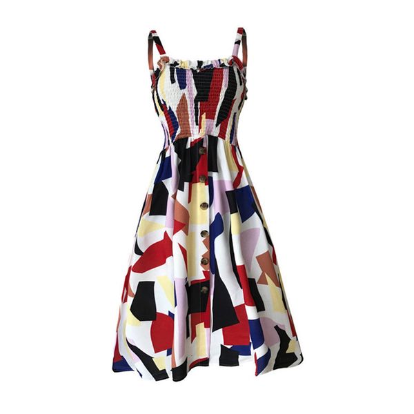new summer style women dresses plus size fashion single button print flowers ruffles spaghetti strap dress for women, Black;gray
new summer style women dresses plus size fashion single button print flowers ruffles spaghetti strap dress for women, Black;gray