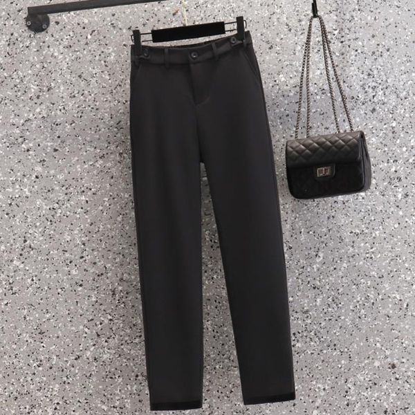 women's pants & capris plus size casual trousers womens high waist straight black suit women slim elastic pencil, Black;white
women's pants & capris plus size casual trousers womens high waist straight black suit women slim elastic pencil, Black;white