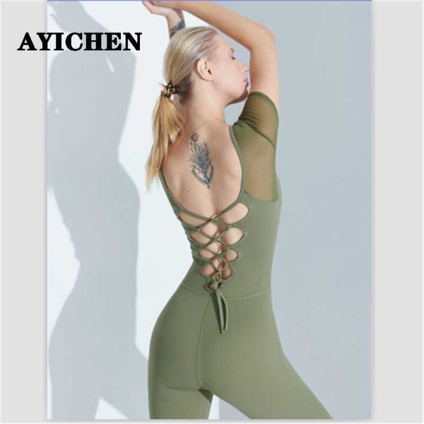 yoga outfit women one piece gym jumpsuit padded short sleeve clothing mesh set back cross sports suit fitness bodysuit dance rompers
yoga outfit women one piece gym jumpsuit padded short sleeve clothing mesh set back cross sports suit fitness bodysuit dance rompers