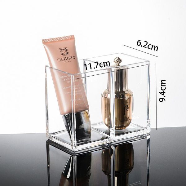 thickening acrylic 2 grids makeup brush storage box cosmetic organizer case creative plastic lipstick stand boxes & bins
thickening acrylic 2 grids makeup brush storage box cosmetic organizer case creative plastic lipstick stand boxes & bins