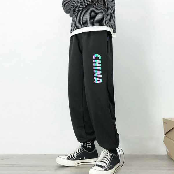 hip hop casual autumn men joggers pants  drawstring trousers mens fitness sweatpants streetwear gyms track, Black
hip hop casual autumn men joggers pants  drawstring trousers mens fitness sweatpants streetwear gyms track, Black