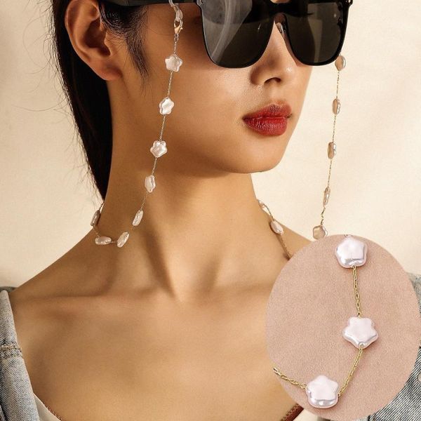 sunglasses frames pearl glasses chain ladies simple fashion plum blossom long mask multi-purpose necklace accessories, Silver
sunglasses frames pearl glasses chain ladies simple fashion plum blossom long mask multi-purpose necklace accessories, Silver