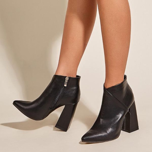 boots brand fashion elegant pointed toe high heels zipper office lady ankle booties women shoes size 42, Black
boots brand fashion elegant pointed toe high heels zipper office lady ankle booties women shoes size 42, Black