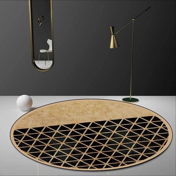 carpets fashion modern nordic light luxury black gold triangle stitching living room bedroom hanging basket chair round floor mat carpet
carpets fashion modern nordic light luxury black gold triangle stitching living room bedroom hanging basket chair round floor mat carpet