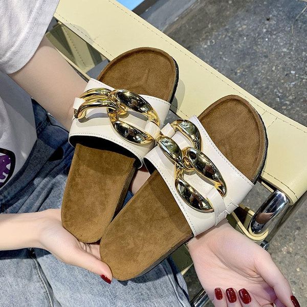 women slipper sandals design gold chain closed toe slip on mules shoes flat heels square head casual slides flip flop 2021 slippers, Black
women slipper sandals design gold chain closed toe slip on mules shoes flat heels square head casual slides flip flop 2021 slippers, Black