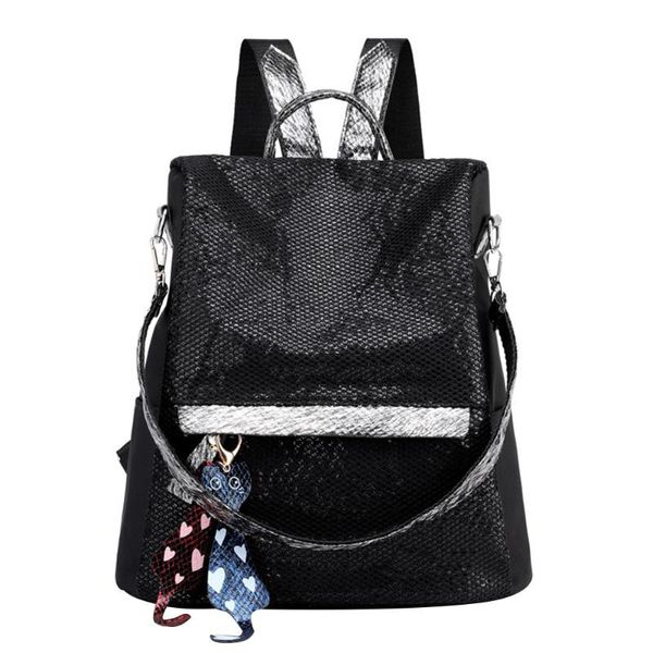 outdoor bags travel shopping with pendant shoulder magazine waterproof fashion sequin anti-theft large capacity casual zipper women backpack
outdoor bags travel shopping with pendant shoulder magazine waterproof fashion sequin anti-theft large capacity casual zipper women backpack