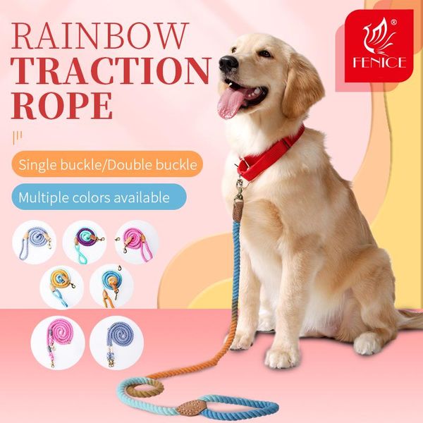fenice professional pet rainbow traction rope multiple uses outdoor dog lightweight design leashes collars &
fenice professional pet rainbow traction rope multiple uses outdoor dog lightweight design leashes collars &