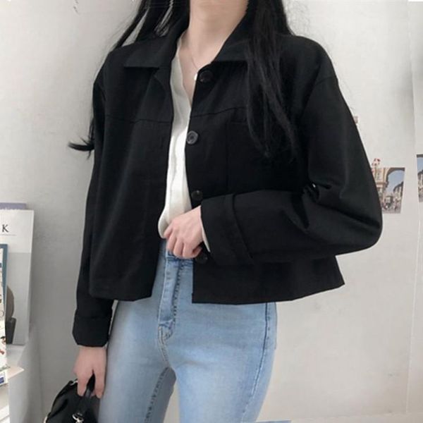 women's jackets pol collar small fresh short jacket for women cotton and linen slim, Black;brown
women's jackets pol collar small fresh short jacket for women cotton and linen slim, Black;brown