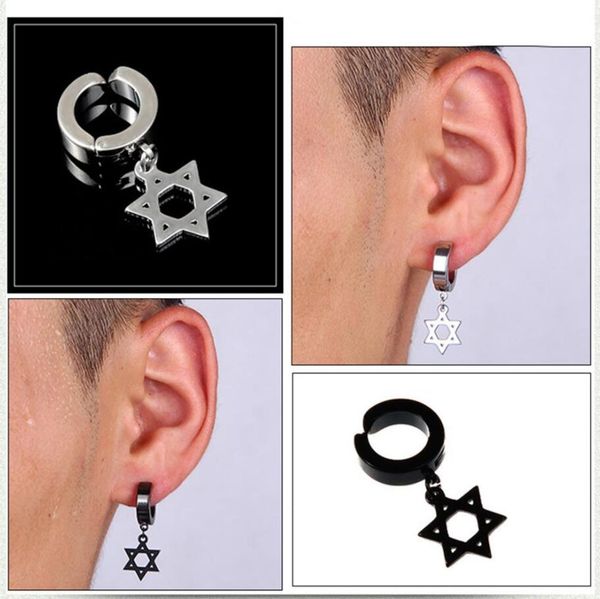 punk stainless steel cross stars pendant ear clip no piercing earrings for women hip hop fashion no ear hole men jewelry, Silver
punk stainless steel cross stars pendant ear clip no piercing earrings for women hip hop fashion no ear hole men jewelry, Silver