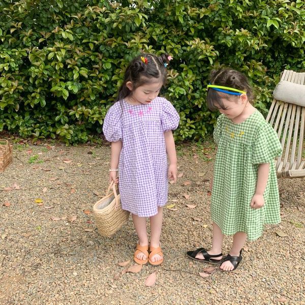 summer arrival korean style girl's dress plaid short sleeve flowers embroidered princess for cute sweet baby girls dresses, Red;yellow
summer arrival korean style girl's dress plaid short sleeve flowers embroidered princess for cute sweet baby girls dresses, Red;yellow