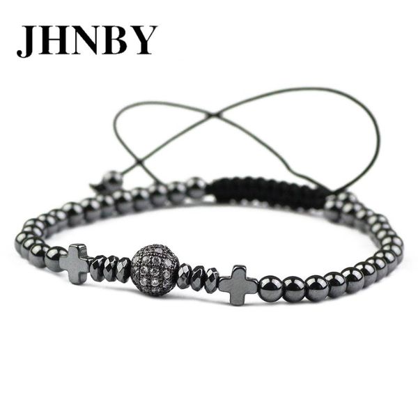 charm bracelets jhnby lucky ball braided rope copper bracelet men 4mm hematite beads zircon pave cz fashion women bangle jewelry gift dropsh, Golden;silver
charm bracelets jhnby lucky ball braided rope copper bracelet men 4mm hematite beads zircon pave cz fashion women bangle jewelry gift dropsh, Golden;silver