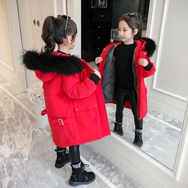 down coat winter girls red jacket kids hooded long outerwear windproof plus velvet children thick clothes 5 6 7 8 9 10 11 12 13 years, Blue;gray
down coat winter girls red jacket kids hooded long outerwear windproof plus velvet children thick clothes 5 6 7 8 9 10 11 12 13 years, Blue;gray