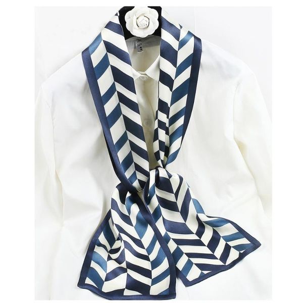 scarves geometry print 100% natural silk scarf foulard long soft smooth women ladies fashon neck head hair hat scarfs 150*15cm, Blue;gray
scarves geometry print 100% natural silk scarf foulard long soft smooth women ladies fashon neck head hair hat scarfs 150*15cm, Blue;gray
