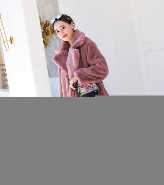 women's fur & faux winter women coat luxury long loose lapel overcoat thick warm plus size female plush coats, Black
women's fur & faux winter women coat luxury long loose lapel overcoat thick warm plus size female plush coats, Black
