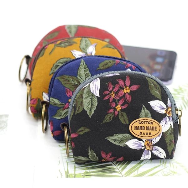 retro small wallet women key ring coin purse zipper vintage flower pattern semicircle mini pendant card bag handmade floral change purses, Red;black
retro small wallet women key ring coin purse zipper vintage flower pattern semicircle mini pendant card bag handmade floral change purses, Red;black