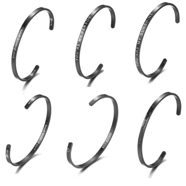 bangle 4mm black stainless steel bangles engraved positive inspirational quote hand carved letters cuff mantra bracelet for lovers gift
bangle 4mm black stainless steel bangles engraved positive inspirational quote hand carved letters cuff mantra bracelet for lovers gift