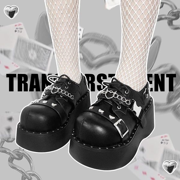dress shoes women lolita rivet belt buckle round toe gothic punk pumps platform wedge high heel creepers japanese harajuku dark, Black
dress shoes women lolita rivet belt buckle round toe gothic punk pumps platform wedge high heel creepers japanese harajuku dark, Black