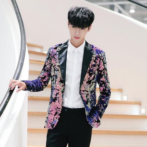 men's suits & blazers 2021 nuevos hombres de color lentejuelas traje trajes bar chaqueta chaquetas estilista discoteca dj, White;black
men's suits & blazers 2021 nuevos hombres de color lentejuelas traje trajes bar chaqueta chaquetas estilista discoteca dj, White;black