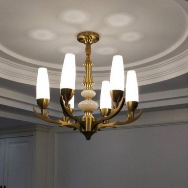 chandeliers modern led ceiling chandelier home decoration lighting copper pendant fixture 6-40 pcs white lampshade e14 lamparas 110-240v
chandeliers modern led ceiling chandelier home decoration lighting copper pendant fixture 6-40 pcs white lampshade e14 lamparas 110-240v
