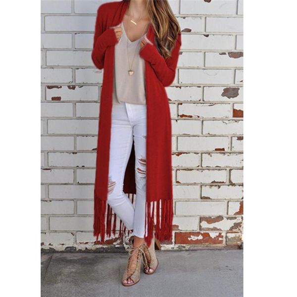 women's sweaters hirigin fashion womens tassel casual outerwear female open stitch cotton blended ladies solid long, White;black
women's sweaters hirigin fashion womens tassel casual outerwear female open stitch cotton blended ladies solid long, White;black