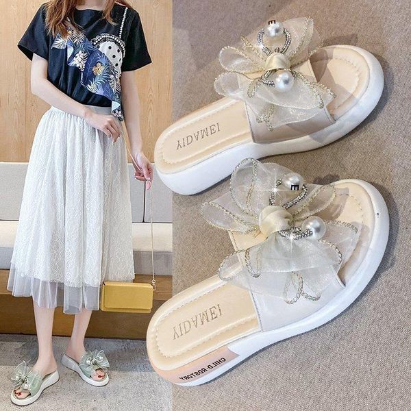 slippers korean version of sandals and women 2021 summer flat bow beaded women's fashion all-match, Black
slippers korean version of sandals and women 2021 summer flat bow beaded women's fashion all-match, Black