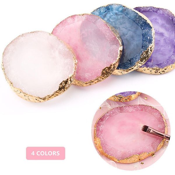 nail brushes diy art painting gel palette golden edge polish mix stir crystal gem plate manicure accessories equipment tools, Yellow
nail brushes diy art painting gel palette golden edge polish mix stir crystal gem plate manicure accessories equipment tools, Yellow