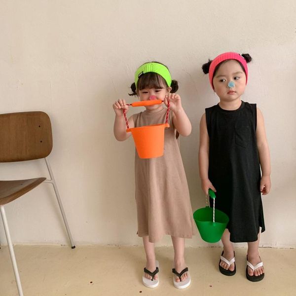 girl's dresses 2021 summer girls' vest dress children's solid color cute brief personality pocket cotton casual korean suspen, Red;yellow
girl's dresses 2021 summer girls' vest dress children's solid color cute brief personality pocket cotton casual korean suspen, Red;yellow