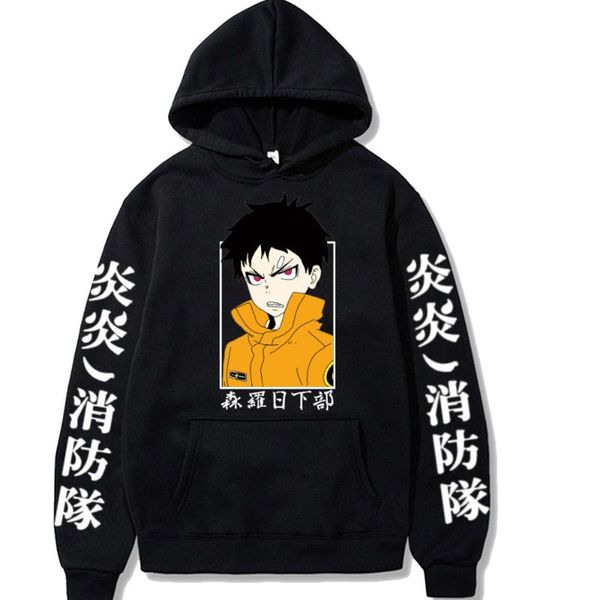 men's hoodies & sweatshirts 90s japan anime fire force shinra kusakabe men harajuku cool manga print winter oversized long sleeve women, Black
men's hoodies & sweatshirts 90s japan anime fire force shinra kusakabe men harajuku cool manga print winter oversized long sleeve women, Black