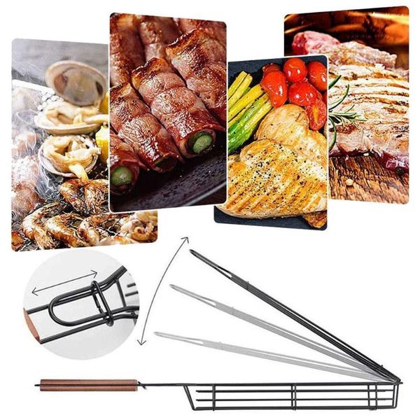 tools & accessories bbq grill net grilling basket reusable durable anti-corrosion wooden handle barbecue tool kitchen
tools & accessories bbq grill net grilling basket reusable durable anti-corrosion wooden handle barbecue tool kitchen