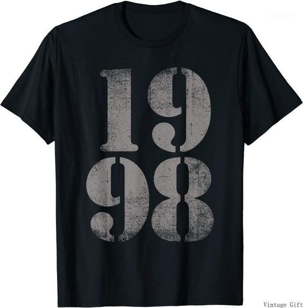 men's t-shirts 1998 birth year vintage distressed retro birthday t-shirt, White;black
men's t-shirts 1998 birth year vintage distressed retro birthday t-shirt, White;black