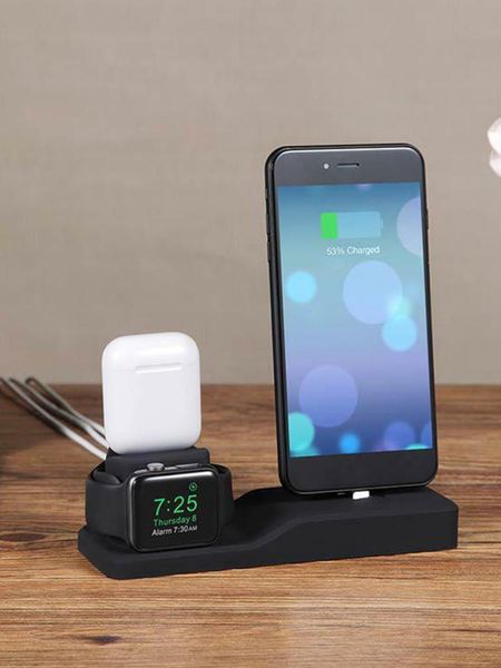 cell phone mounts & holders for watch headset three-in-one silicone charging stand base desktop
cell phone mounts & holders for watch headset three-in-one silicone charging stand base desktop