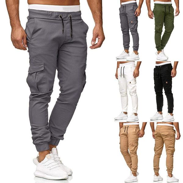 men's pants luclesam men casual elastic waist skinny joggers mens fashion cargo sport trousers pantalones hombre, Black
men's pants luclesam men casual elastic waist skinny joggers mens fashion cargo sport trousers pantalones hombre, Black