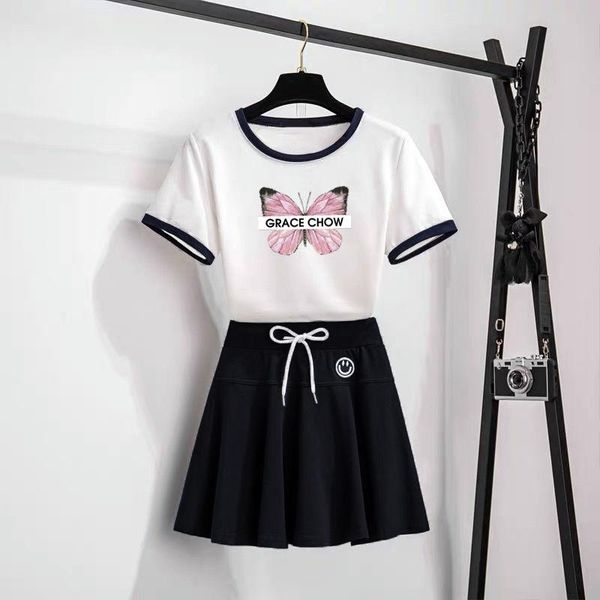 clothing sets girls clothes summer casual short sleeve t shirts + bla skirt suits students teens children s l xl 2xl, White
clothing sets girls clothes summer casual short sleeve t shirts + bla skirt suits students teens children s l xl 2xl, White