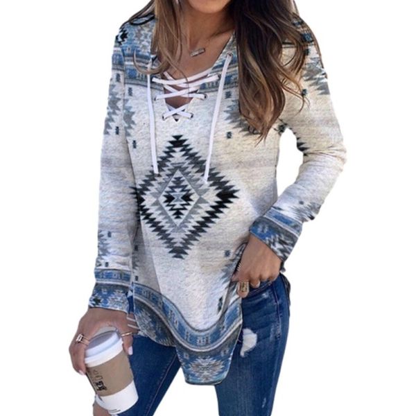 fine national 2021 spring women's ethnic print v-neck tie long sleeve t-shirt, Red
fine national 2021 spring women's ethnic print v-neck tie long sleeve t-shirt, Red