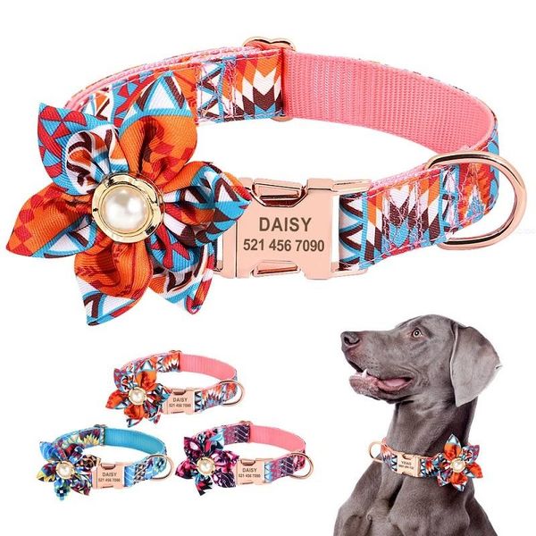 personalized cat dog collar custom pet tag with flower puppy nameplate id for small medium large big dogs engraved collars & leashes
personalized cat dog collar custom pet tag with flower puppy nameplate id for small medium large big dogs engraved collars & leashes