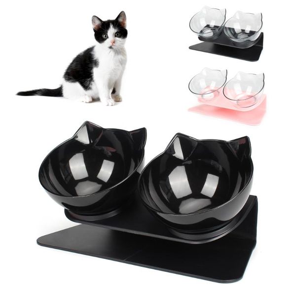 cat bowls & feeders double bowl kitten dog transparent material non-slip food with protection cervical accessories
cat bowls & feeders double bowl kitten dog transparent material non-slip food with protection cervical accessories