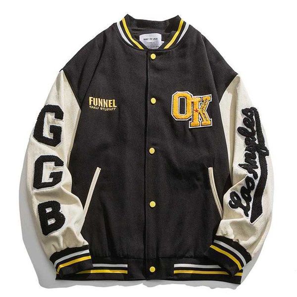men's jackets men furry letter embroidery varsity jacket harajuku patchwork baseball coats oversized v-neck streetwear couple, Black;brown
men's jackets men furry letter embroidery varsity jacket harajuku patchwork baseball coats oversized v-neck streetwear couple, Black;brown
