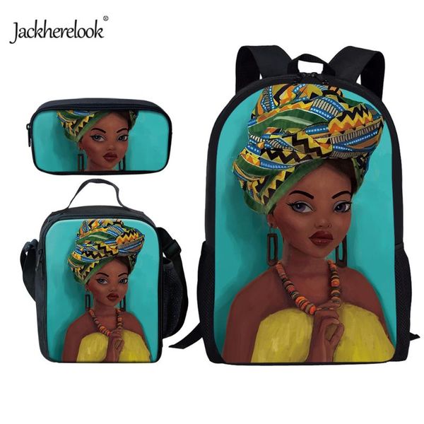 school bags jackherelook cute black girl design 3pcs/set girls schoolbag durable student backpack large bookbag mochila mujer
school bags jackherelook cute black girl design 3pcs/set girls schoolbag durable student backpack large bookbag mochila mujer
