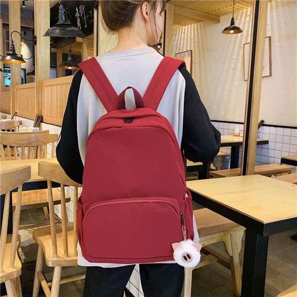 backpack julyccino 2021 solid color waterproof women students for teen girl travel backpacks female shoulder bags
backpack julyccino 2021 solid color waterproof women students for teen girl travel backpacks female shoulder bags