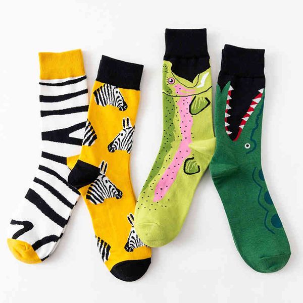 1 pair creative autumn winter men women cotton casual socks animals zebra stripe shark crocodile happy funny classic, Black;white
1 pair creative autumn winter men women cotton casual socks animals zebra stripe shark crocodile happy funny classic, Black;white