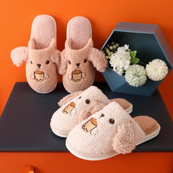 slippers women indoor milk tea warm plush home dog slipper autumn winter shoes woman house flat soft slient slides for bedroom, Black
slippers women indoor milk tea warm plush home dog slipper autumn winter shoes woman house flat soft slient slides for bedroom, Black