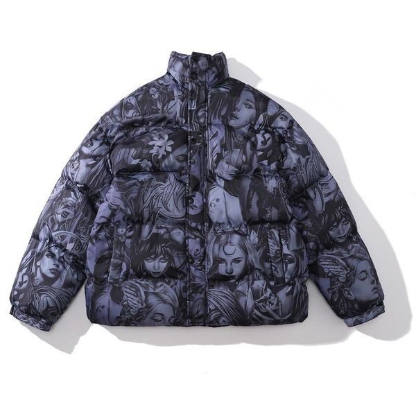 men's jackets girl anime printed jacket coat men winter thick warm padded puffer streetwear harajuku retro oversized parka down, Black;brown
men's jackets girl anime printed jacket coat men winter thick warm padded puffer streetwear harajuku retro oversized parka down, Black;brown